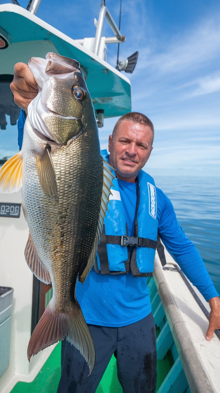 a-photo-of-a-man-in-a-fishing-boat